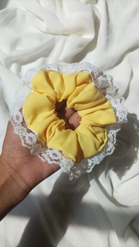 Yellow Lace Scrunchie  - Paris Daisy, Regular