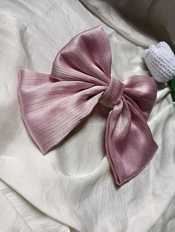 Mash Princess Bow 🎀 - Pink Lace, Large, Rubber Band