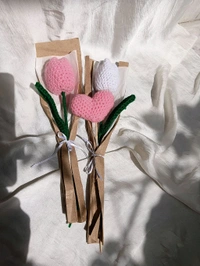 Crochet Tulip 🌷 - Cotton Candy