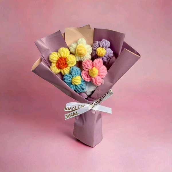 Mash  Mini Crochet Flower Bouquet  - Mini