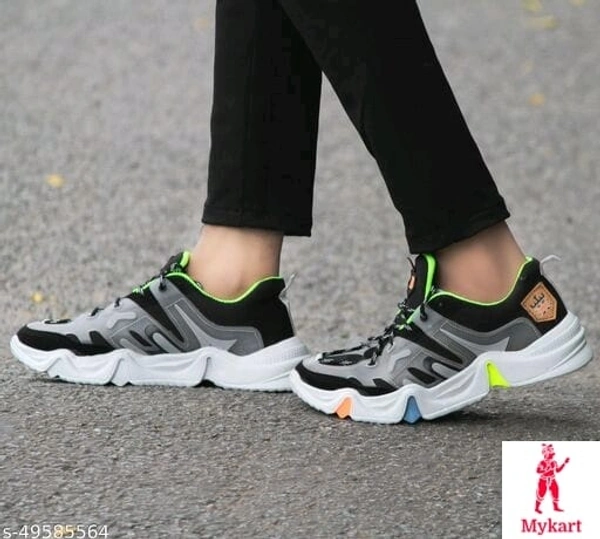 Lootzone Sports Shoes Black Grey - black grey, 6