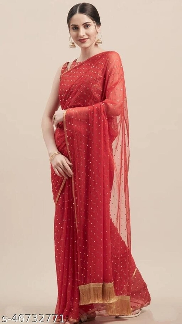 Lootzone Saree Chiffon  - yellow