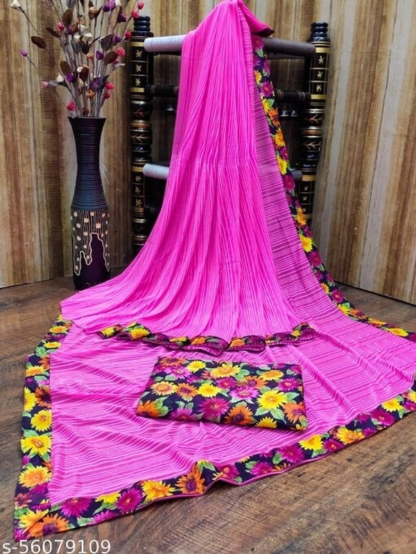 Lootzone Saree Lining Zare Saree  - magenta