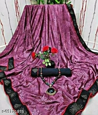 Lootzone Saree Cotton Blend - brown