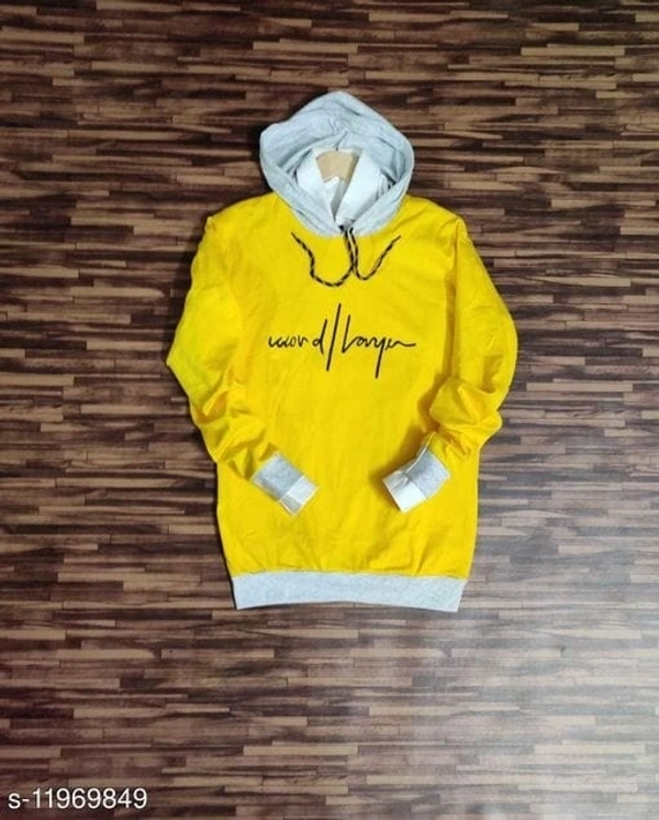 Lootzone Hoodies For Man  - yellow, L