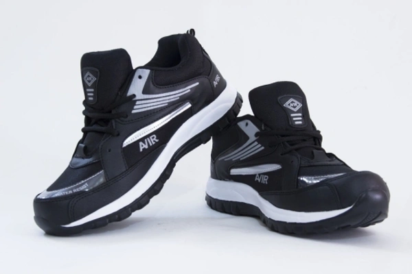 Lootzone Running Shoes For Man - black, 8