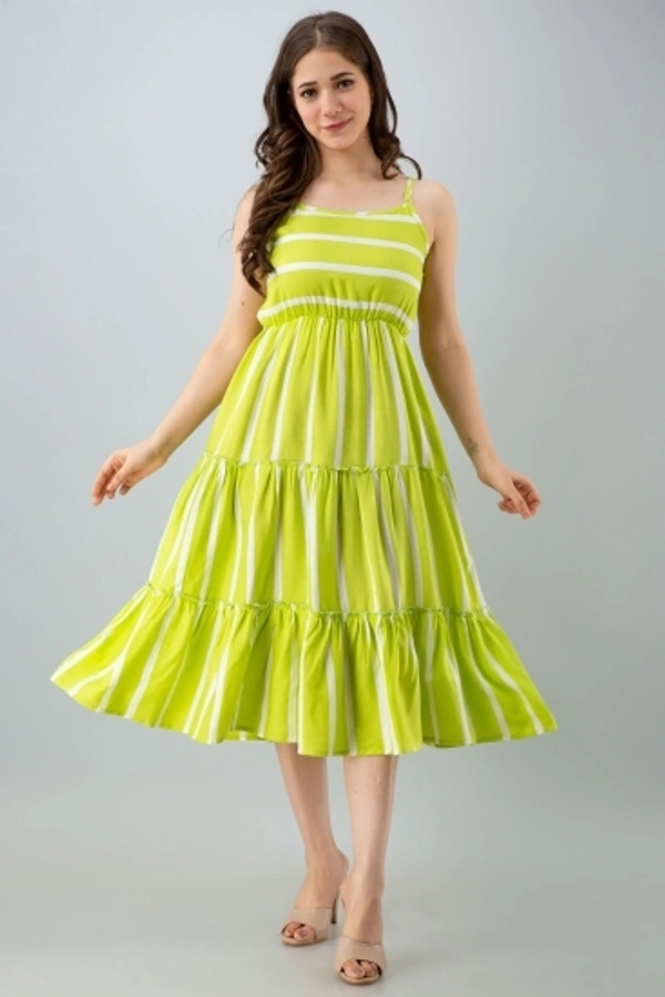 Lootzone Light Green Dress For Girl  - light green, Xxl
