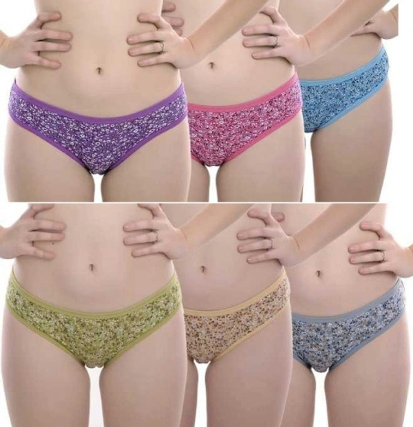 Flo Women Small Flower Print Panty - L