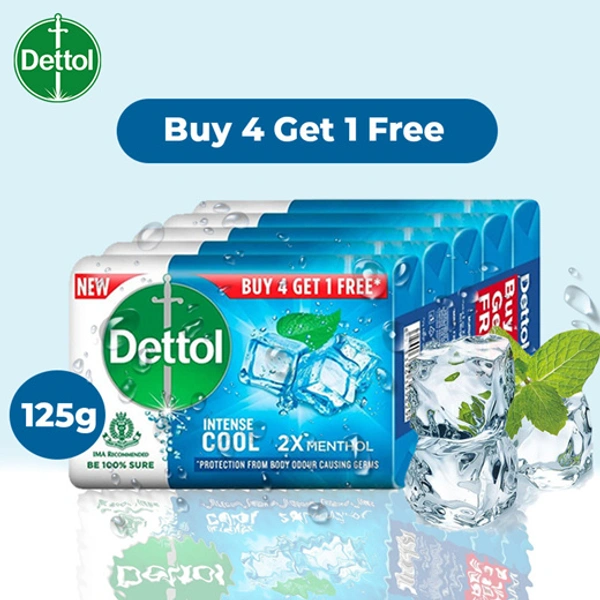 Dettol INTENSE COOL BUY4GET1 - 625gm