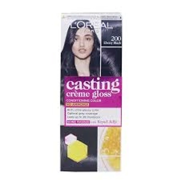 L,OREAL 200 Ebony Black COLOR - 21g+24ml