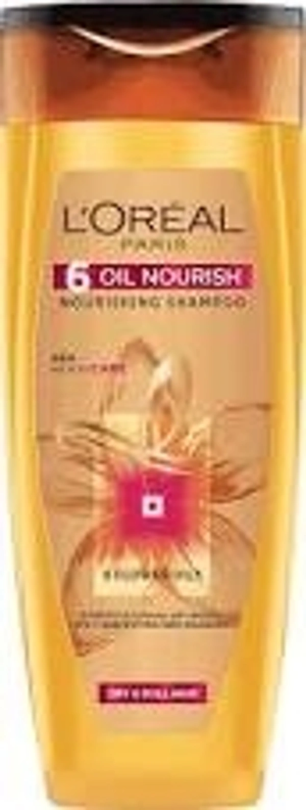 L,OREAL 6OIL NOURISH  RECH IN CATE SHAMPOO - 396ml