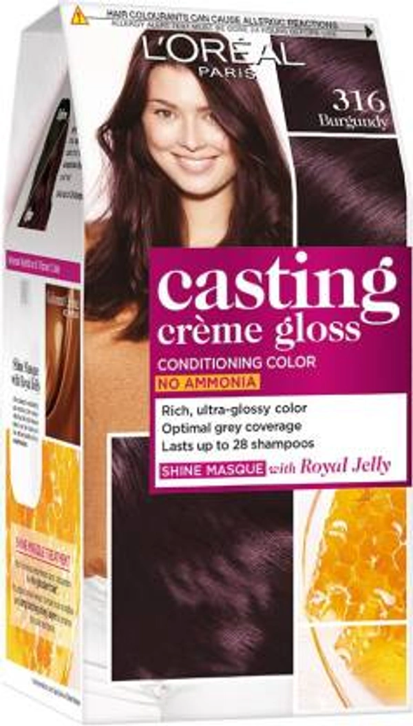 L'OREAL PARIS FREE COLOUR L'OREAL PARIS FREE COLOUR PROTECT SHAMPOO 316 BURGUNDY SHAMPOO - 87g+72ml+192ml
