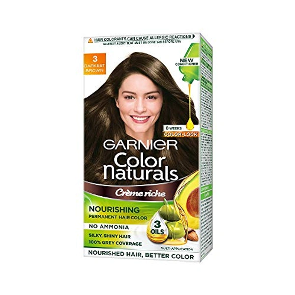GARNIER  Color Naturals  DARKEST BROWN  - 70ml+60gm