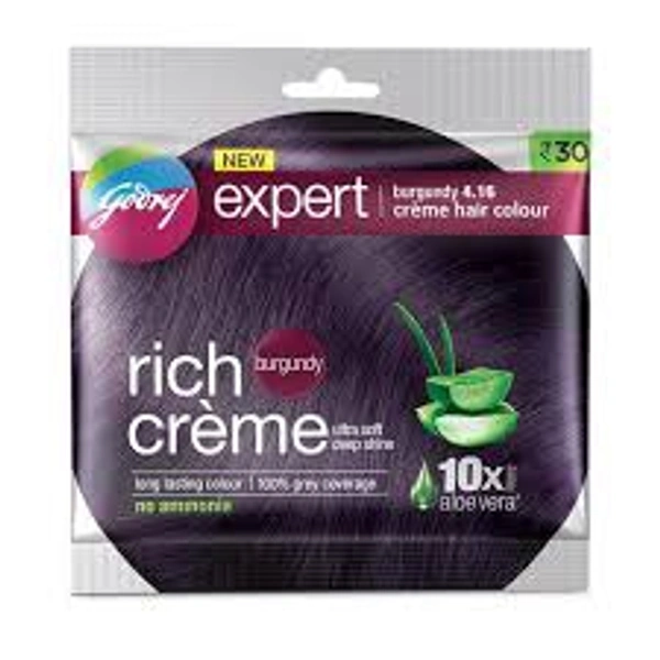godrej expert burgundy 4.16 creme hair colour - 20g+20ml