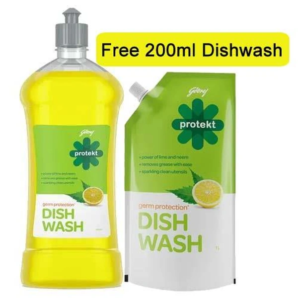 godrej Protekt germ Protection DISH WASH - 500ml+200ml