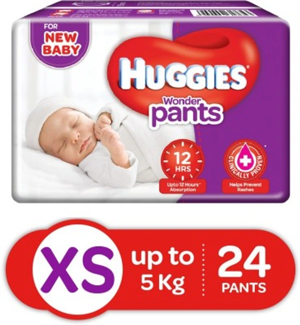 HUGGIES Dry Pants  XS Upto 5 Kg - 24 PANTS