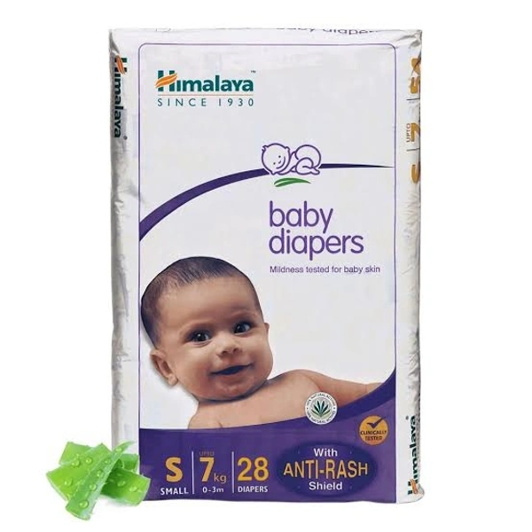 Himalaya Baby Diapers  S. UpTo 7kg - 28 DIAPERS