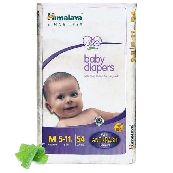 Himalaya Baby Diapers  M. 5--11kg  - 54 DIAPERS