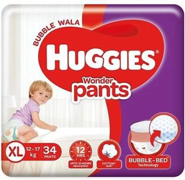 HUGGIES Dry Pants  XL 12-17 Kg  - 38Pants