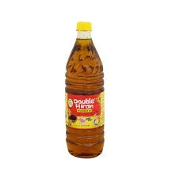 Double Hiran Mustard Oil Bottle - 1L
