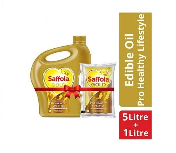 Saffola GOLD JAR ( Free one pocket 1L Saffola) - 5Ltr