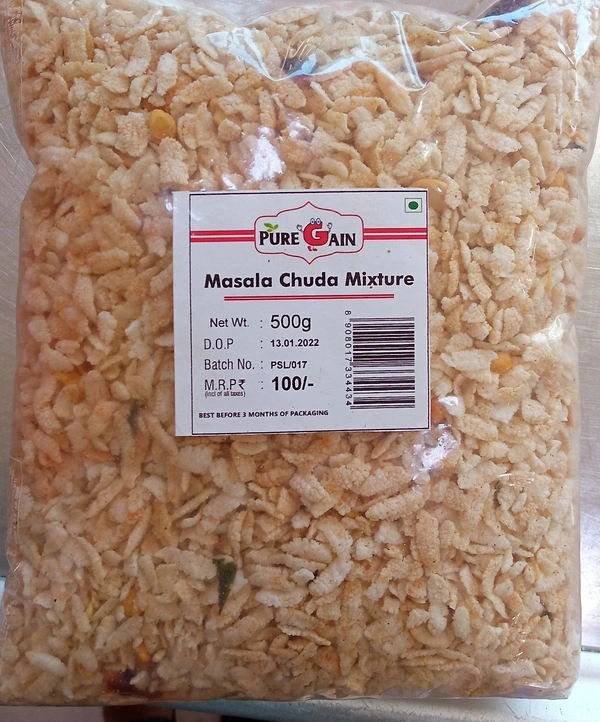 Pure Gain Masala Chuda Mixture - 500gm