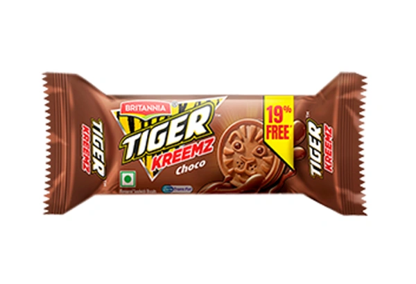 BRITANNIA TIGER KREEMZ Choco  - 40gm