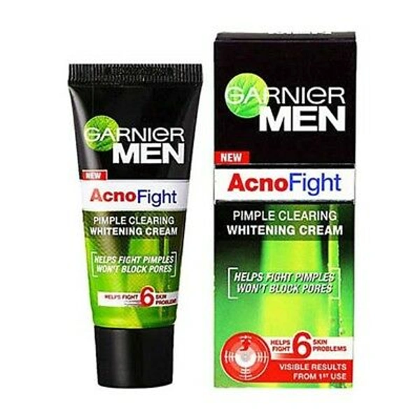 GARNIER MEN AcnoFight PIMPLE CLEARING WHITENING CREAM - 45gm