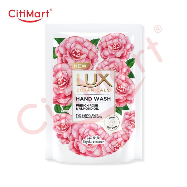 LUX HAND WASH FRENCH ROSE &ALMOND OIL - 185ml