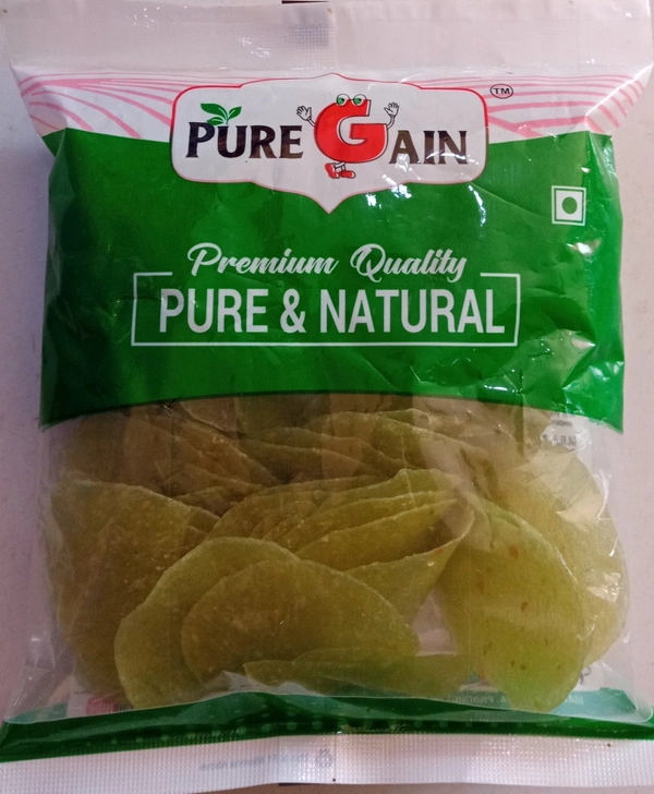 PURE GAIN Green Chilly Sagoo Papad - 100gm