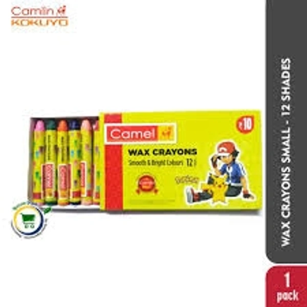 Camel WAX CRAYONS Smooth & Bright Colours - 12 N