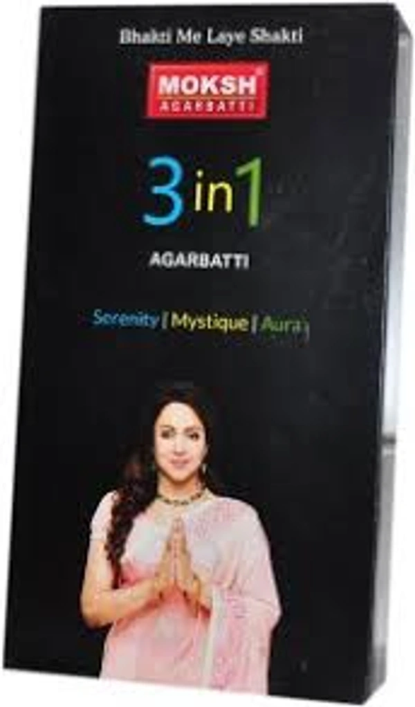 MOKSH 3 in 1AGARBATTI - 12 packets