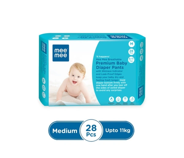 Mee Mee Diaper Pants M 6-11 - 28pcs