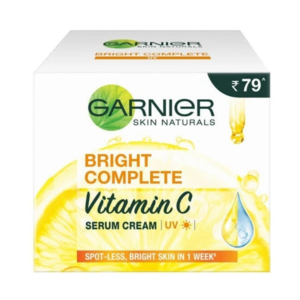 GARNIER BRIGHT COMPLETE Vitamin C SERUM CREAM - 23gm
