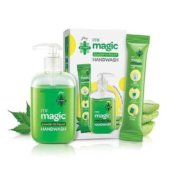 Godrej Protekt Magic HANDWASH Powder to liquid - 9gm