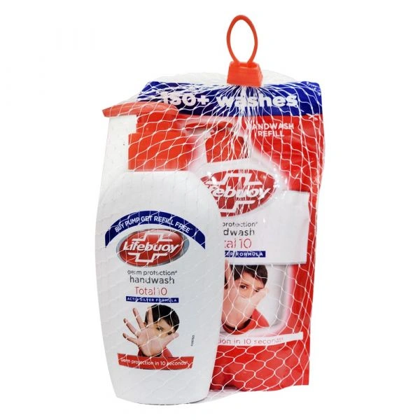 Lifebuoy Germ Protection Handwash Buy Pump Get Refill Free - 190ml
