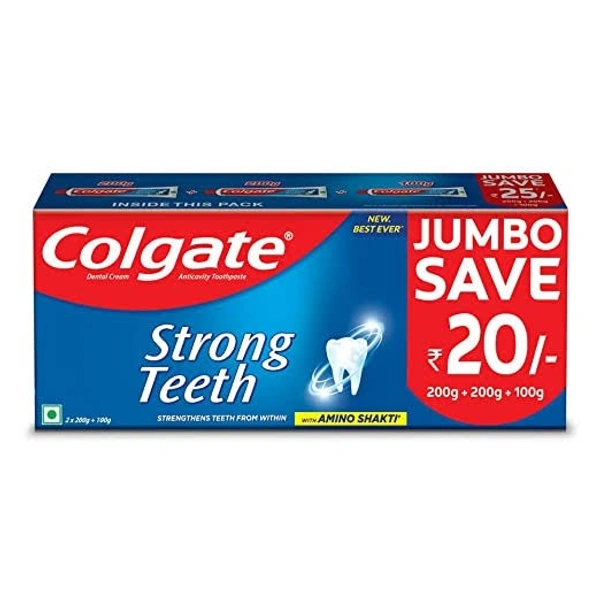 COLGATE STRONG TEETH JUMBO PACK - 500gm