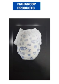 Mommy Care Extra Dry Baby Pants Diaper, Medium (M) Size, 60 Count, Super Absorbent Core Up To 12 Hrs. Protection, Soft Elastic Waist Grip & Wetness Indicator, Pack Of 6, Upto 12kg. - Medium (M)