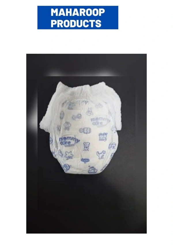 Mommy Care Extra Dry Baby Pants Diaper, Medium (M) Size, 40 Count, Super Absorbent Core Up To 12 Hrs. Protection, Soft Elastic Waist Grip & Wetness Indicator, Pack Of 4, Upto 12kg. - Medium (M)