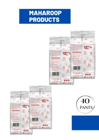 Mommy Care Baby Diaper Pants Large (L) Size, 9-14 Kgs With ADL Technology - 40 Count - 12 Hours Protection . Pack Of 4. - Large (L)