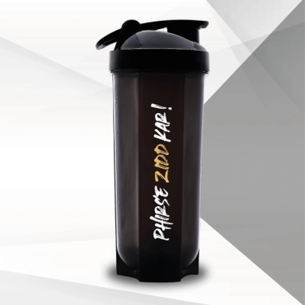 MUSCLEBLAZE Shaker Bottle, 100% Leakproof, BPA-Free Blender Bottle for Protein and Water 650 ml Shaker
