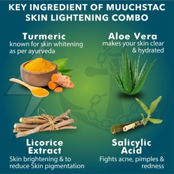 MUUCHSTAC Skin Lightening Oil and Face Wash