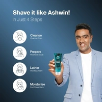 BOMBAY SHAVING COMPANY Ashwin’s Daily Shaving Kit for Men with Pre Shave Scrub 100g, Shaving Cream 100g, Post Shave Balm 100g, Charcoal Soap 125g, Cricket Ball, Towel, Travel Bag