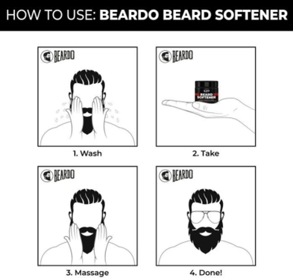 BEARDO Beard Softener For Men Beard Cream