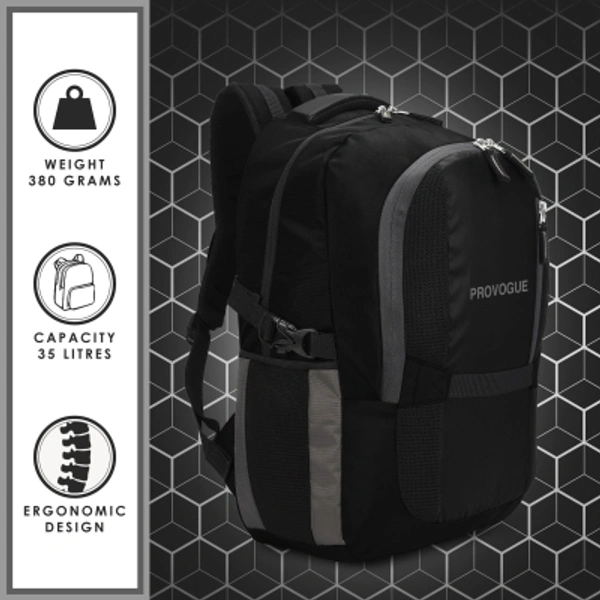 PROVOGUE MADRID unisex backpack with rain cover and reflective strip 35 L Backpack