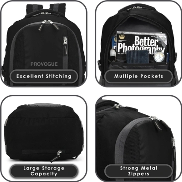 PROVOGUE MADRID unisex backpack with rain cover and reflective strip 35 L Backpack