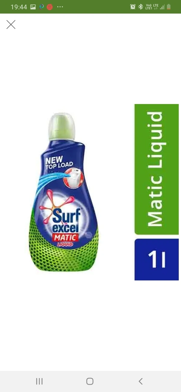 Surf Excel Topload Liquid : 1L