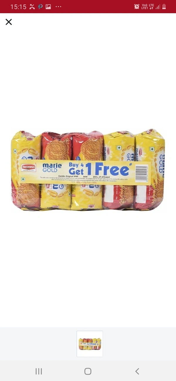 Brirrania Marie 15rs Mrp. 4 + 1 Free