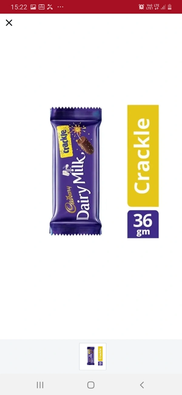 Dairy Milk Choclate : 40mrp