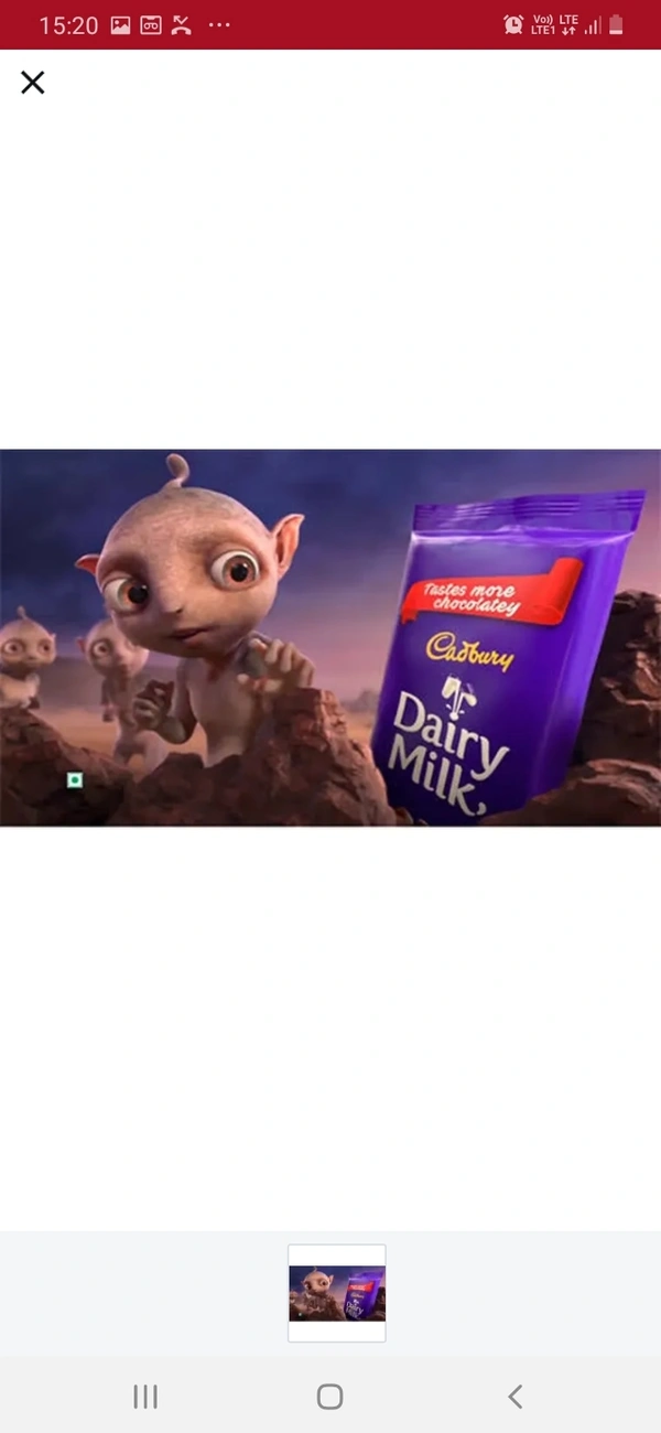 Dairy Milk Choclate : 40rs